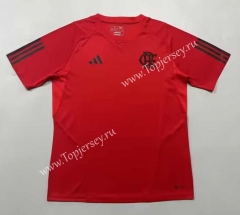 (S-4XL) 2023-2024 Flamengo Red Thailand Soccer Training AAA-908
