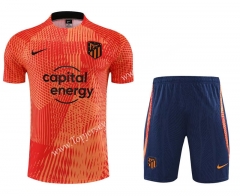 2023-2024 Atletico Madrid Orange Thailand Soccer Uniform-4627