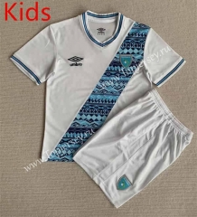 2023-2024 Guatemala Home White Kids/Youth Soccer Uniform-AY