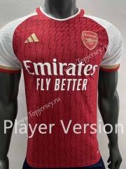Player Version 2023-2024 Arsenal Home Red Thailand Soccer Jersey AAA-518