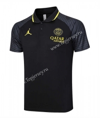 2023-2024 PSG Black Thailand Polo Shirt-815