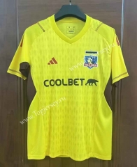 2023-2024 Colo-Colo Goalkeeper Yellow Thailand Soccer Jersey AAA-7T