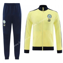 2023-2024 Manchester City Yellow Thailand Soccer Jacket Uniform-LH