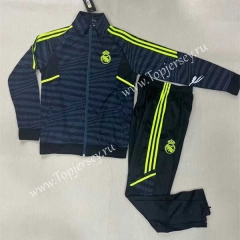 2023-2024 Real Madrid Dark Gray Thailand Soccer Jacket Uniform-4378
