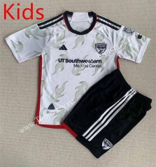 2023-2024 FC Dallas Away White Kid/Youth Soccer Uniform-AY