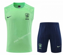 2023-2024 Brazil Green Thailand Soccer Vest Uniform-4627