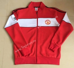 Retro Version 1984 Manchester United Red Thailand Soccer Jacket -9171