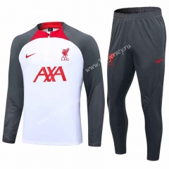 2022-2023 Liverpool White Thailand Soccer Tracksuit-411