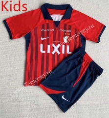 2023-2024 Kashima Antlers Home Red Kids/Youth Soccer Uniform-AY