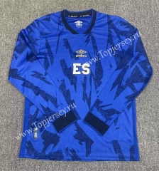 2023-2024 El Salvador Home Blue LS Thailand Soccer Jersey AAA-512