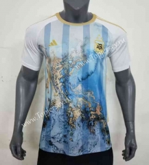 (S-4XL) 2023-2024 Special Version Argentina Blue Thailand Soccer Jersey AAA-416