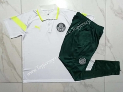 2023-2024 SE Palmeiras Light Gray Thailand Polo Uniform-815