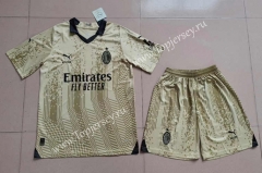 2023-2024 AC Milan Goalkeeper Gold Soccer Uniform-718