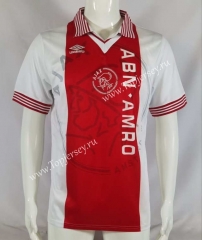 Retro Version 95-96 Ajax Home Red Thailand Soccer Jersey AAA-503