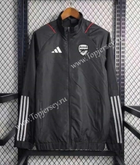 2023-2024 Arsenal Black Thailand Trench Coats-GDP