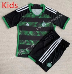 2023-2024 Concept Version Celtic Black&Green Kids/Youth Soccer Unifrom-AY