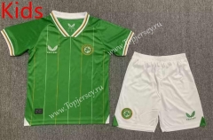 2023-2024 Ireland Home Green Kids/Youth Soccer Uniform-HR
