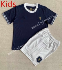 150 Anniversary Scotland Royal Blue Kids/Youth Soccer Uniform-AY