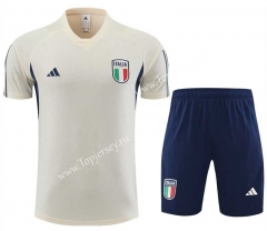 2023-2024 Italy Beige Thailand Soccer Uniform-4627