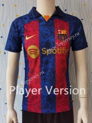 Retro Version Barcelona Red&Blue Thailand Soccer Jersey AAA-807