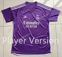Player Version 2023-2024 Real Madrid Purple Thailand Soccer Jersey AAA-SJ