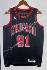 2023 Jordan Limited Edition Chicago Bulls Black #91 NBA Jersey-311