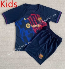 2023-2024 Concept Version Barcelona Royal Blue Kid/Youth Soccer Uniform-AY
