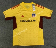 2023-2024 Colo-Colo Goalkeeper Yellow Thailand Soccer Jersey AAA-6032