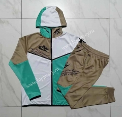 2023-2024 Light Green&White Thailand Soccer Jacket Uniform With Hat-815