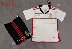 2023-2024 Flamengo Away White Kids/Youth Soccer Uniform-3454