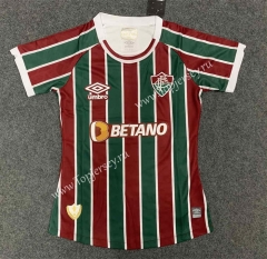 2023-2024 Fluminense de Feira Home Red&Green Women Thailand Soccer Jersey AAA-GB