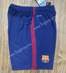 Retro Version 14-15 Barcelona Home Blue Thailand Soccer Shorts-6157