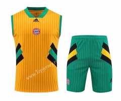 2023-2024 Bayern München Yellow Thailand Soccer Vest Uniform-418