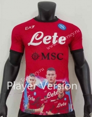 Player Version 2023-2024 Special Version Napoli Pink Thailand Soccer Jersey AAA