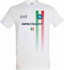 2023-2024 Champion Version Napoli White Thailand Soccer Jersey AAA