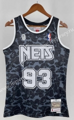BAPE×M&N Brooklyn Nets Black #93 NBA Jersey-311