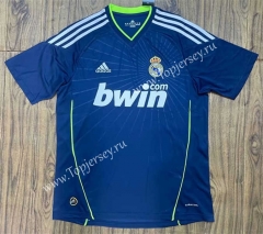 Retro Version 10-11 Real Madrid Away Royal Blue Thailand Soccer Jersey AAA-6157