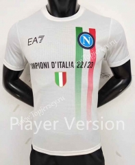 Player Version 2023-2024 Champion Version Napoli White Thailand Soccer Jersey AAA-9926