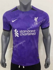 2023-2024 Liverpool 2nd Away Purple Thailand Soccer Jersey AAA-416