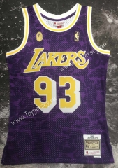 BAPE×M&N Boston Los Angeles Lakers Purple #93 NBA Jersey-311