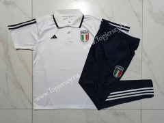 2023-2024 Italy White Thailand Polo Uniform-815