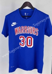 Golden State Warriors Blue #30 NBA Cotton T-shirt-311