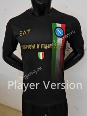 Player Version 2023-2024 Champion Version Napoli Black Thailand Soccer Jersey AAA-9926