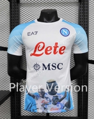 Player Version 2023-2024 Champion Version Napoli White&Blue Thailand Soccer Jersey AAA-888