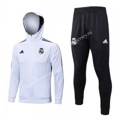 2022-2023 Real Madrid White Thailand Soccer Jacket Uniform With Hat-815