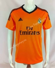 Retro Version 13-14 Real Madrid 2nd Away Orange Thailand Soccer Jersey AAA-503