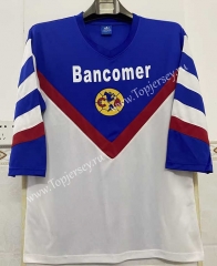 Retro Version 98-99 Club America White&Blue Thailand Soccer Jersey AAA-1332