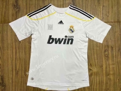 Retro Version 09-10 Real Madrid Home White Thailand Soccer Jersey AAA-6157