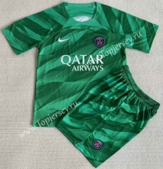 2023-2024 Paris SG Goalkeeper Green Soccer Uniform-AY
