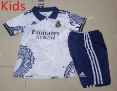 2023-2024 Special Version Real Madrid White Kids/Youth Soccer Uniform-507